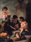 Bartolome Esteban Murillo Young Boys Playing Dice Spain oil painting artist
